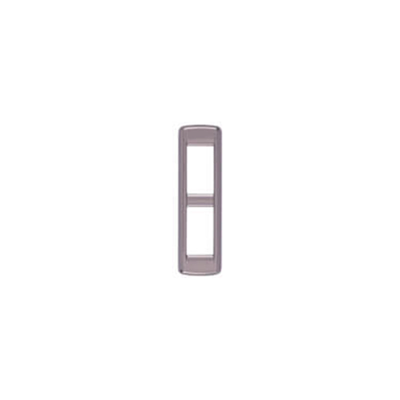 Plate: Metal, Black Chrome, 2 Module Panel-Mount, Round, Idea Series