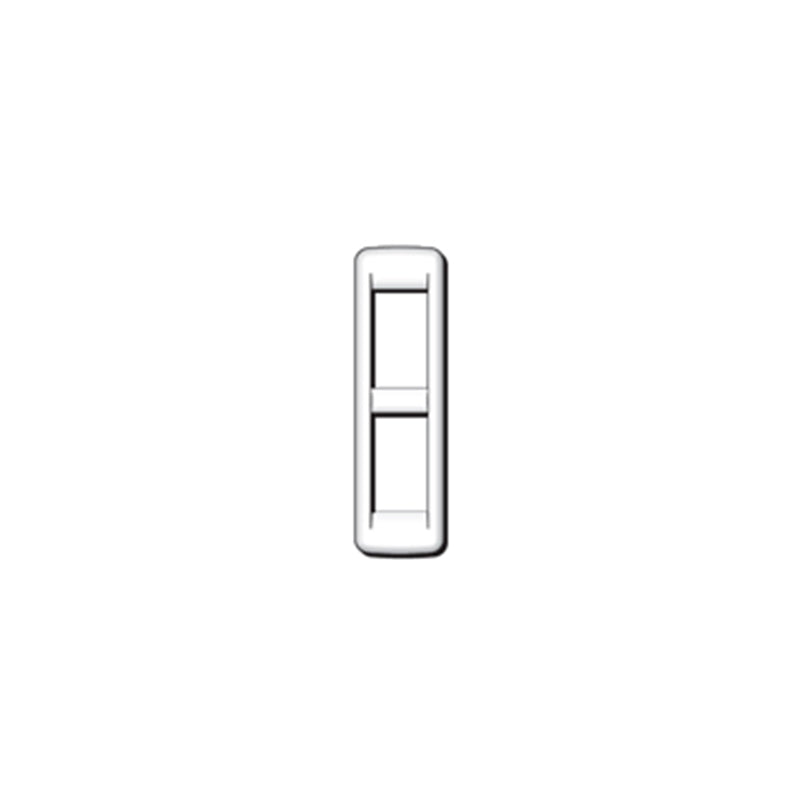 Idea Round Cover Plate, Die-Cast Metal Chrome 36, 2 Modules