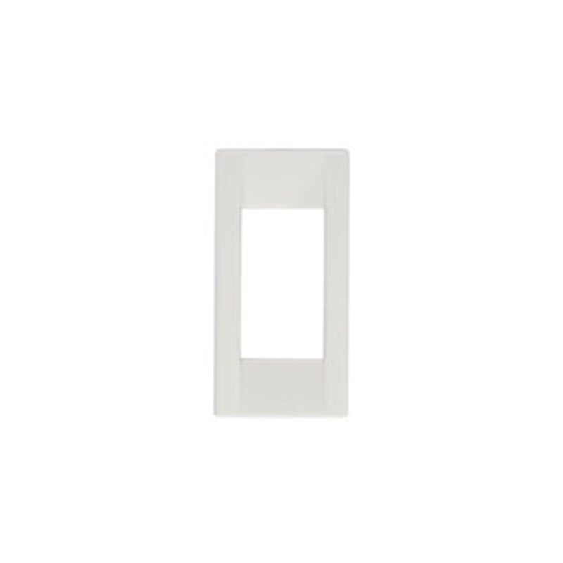 Idea Square Cover Plate, Technopolymer Bright White 01, 1 Module