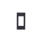 Idea Square Cover Plate, Technopolymer Graphite Grey 15, 1 Module