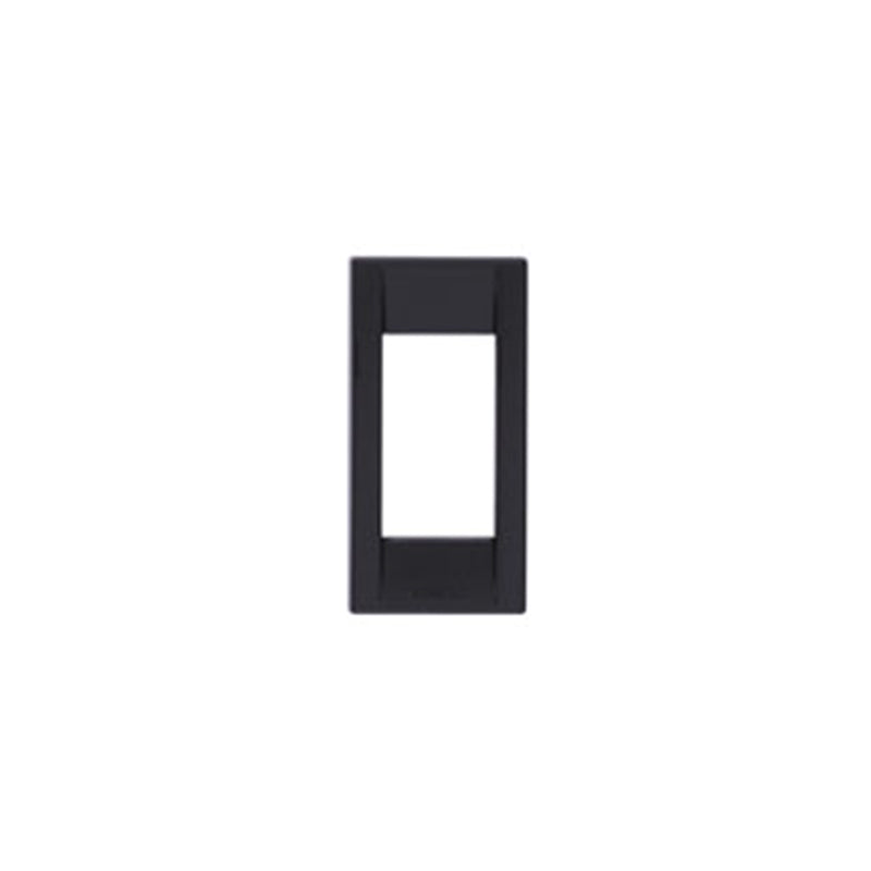 Idea Square Cover Plate, Technopolymer Black 16 1 Module