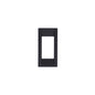 Idea Square Cover Plate, Technopolymer Black 16 1 Module