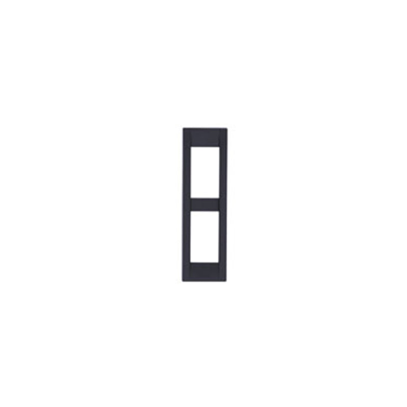 Idea Square Cover Plate, Technopolymer Graphite Grey 15, 2 Modules
