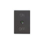 BY ME: SWITCH COVER: GREY FOR MOMENTARY, ON/OFF SYMBOL IDEA