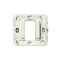 FRAME: 1M SMOOTH W/OUT SCREWS F/ROUND OR SQ FLUSH WHITE IDEA
