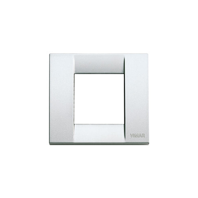 PLATE; METAL, MATTE SILVER, 2M RDCD (1M STD), SQUARE, IDEA