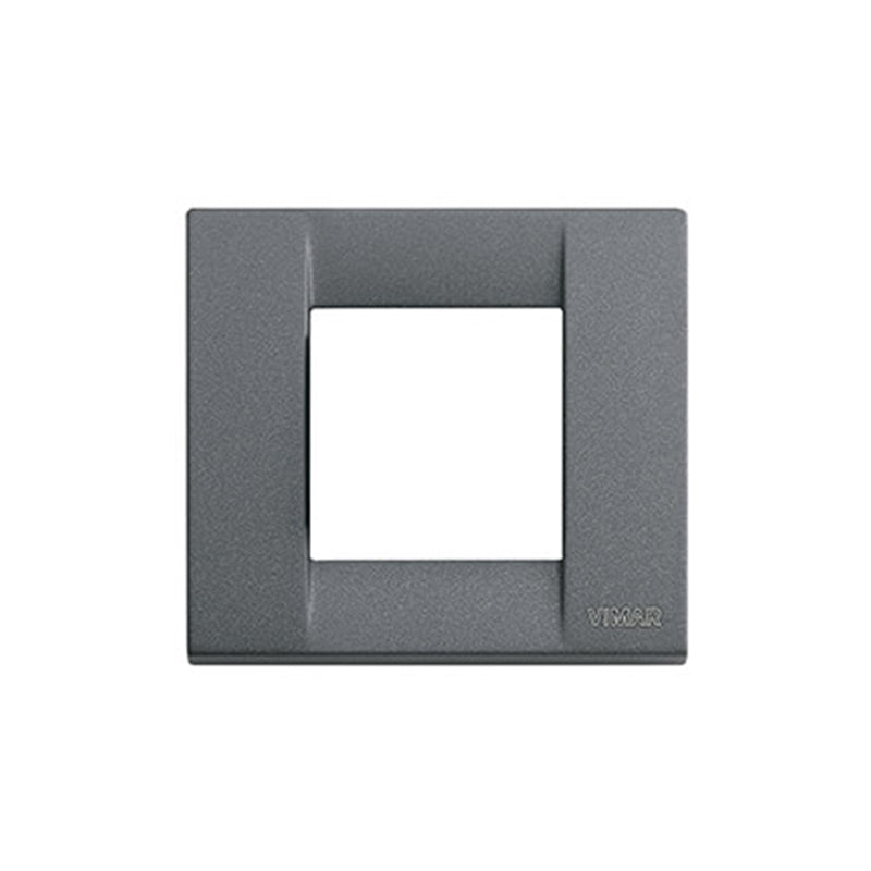 PLATE: METAL, SLATE GREY, 2M RDCD (1M STD), SQUARE, IDEA