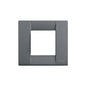 PLATE: METAL, SLATE GREY, 2M RDCD (1M STD), SQUARE, IDEA