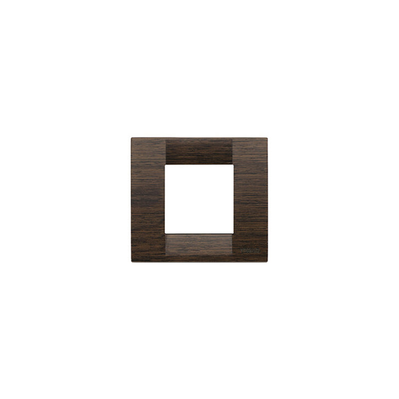 Plate: Wood, Wenge, 2 Module Reduced or 1 Module Standard, Square, Idea Series