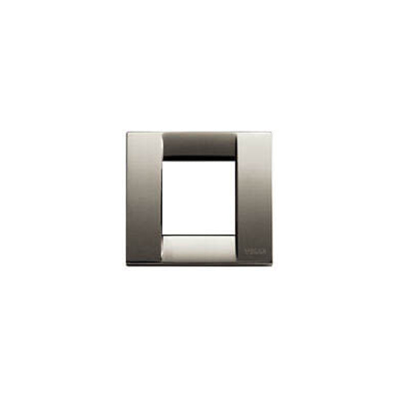 PLATE: METAL, BLACK CHROME, 2M RDCD (1M STD), SQUARE, IDEA