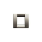 PLATE: METAL, BLACK CHROME, 2M RDCD (1M STD), SQUARE, IDEA