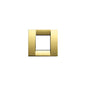 PLATE: METAL, PLSHD GOLD, 2M RDCD (1M STD), SQUARE, IDEA
