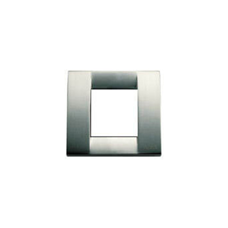 PLATE: METAL, BRUSH NICKEL, 2M RDCD (1M STD), SQUARE, IDEA