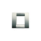 PLATE: METAL, BRUSH NICKEL, 2M RDCD (1M STD), SQUARE, IDEA