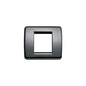 PLATE: METAL BLACK 2M RDCD (1M STD), ROUND, IDEA