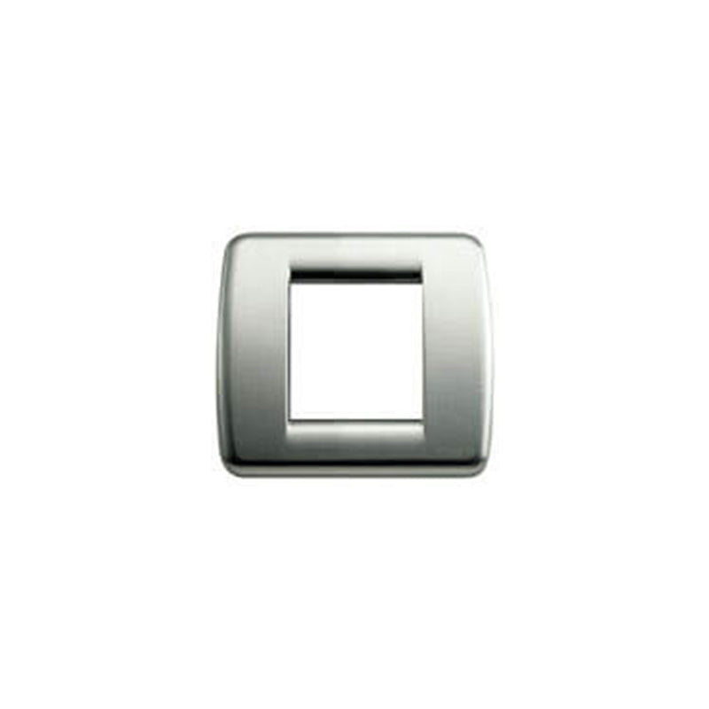 PLATE: METAL, BRUSH NICKEL, 2M RDCD (1M STD), ROUND, IDEA
