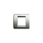 PLATE: METAL, BRUSH NICKEL, 2M RDCD (1M STD), ROUND, IDEA