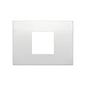 Plate: Metal, Matte Pearl 2M Central, Square, Arke