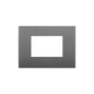 Cover Plate, Technopolymer, Grey, 3 Module, Square, Arke Series