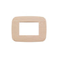 Arke Round Cover Plate, Maple Solid Wood, 3 Module