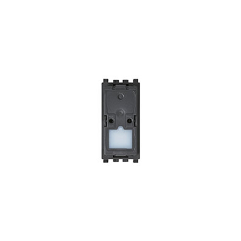 Eikon Momentary Switch, 1P/1T, (NO), 10A-250V Illuminable, 1 Module, without cover