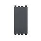 Eikon Momentary Switch, 1P/1T, (NC), 10A-250V Illuminable, 1 Module, Grey