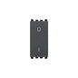 Eikon 1-Way Switch, 2P/1T, 16A-250V Illuminable, 1 Module, Grey
