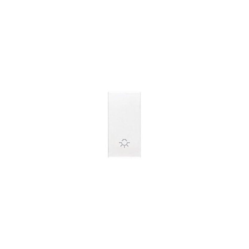 Eikon Switch, Cover Only, Light Symbol, Illuminable, 1 Module, White