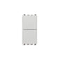 Eikon Next Momentary Switch, 1P/2T, 10-250V 1 Module, Silver