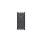 Eikon Momentary Switch w/Indicator Light, 1P (NO), 10A, Grey with White Diffuser, Requires LED Bulb