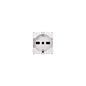 Eikon Italian/German Outlet, 2P+E, 16A-250V, White *Surcharge may apply if buying less than 21