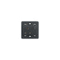Eikon British Outlet w/Switch, 2P+E, 13A-250V 2 Module w/Frame, Grey