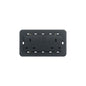 Eikon British Duplex Outlet w/2 x Switches, 2P+E 13A-250V, 5 Module w/Frame, Grey