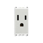 Eikon USA/Arabian Outlet, 2P+E, 15A-127V SICURY, 1 Module, Next (Silver)