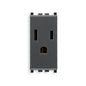 Eikon USA/Arabian Outlet, 2P+E, 15A-127V SICURY, 1 Module, Grey