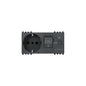 Eikon Italian Socket w/RCBO, 2P+E, 16A-250V 4 Modules, Grey