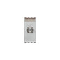 Eikon Coaxial Socket Outlet w/F-Type Connector 1 Module, Next (Silver)