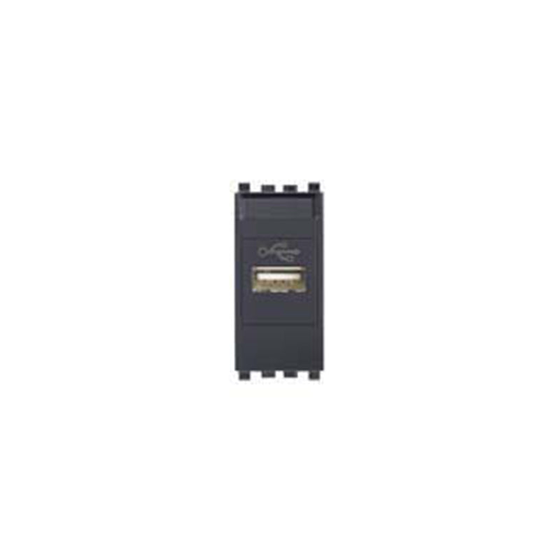 Eikon USB Data Socket, 1 Module Grey