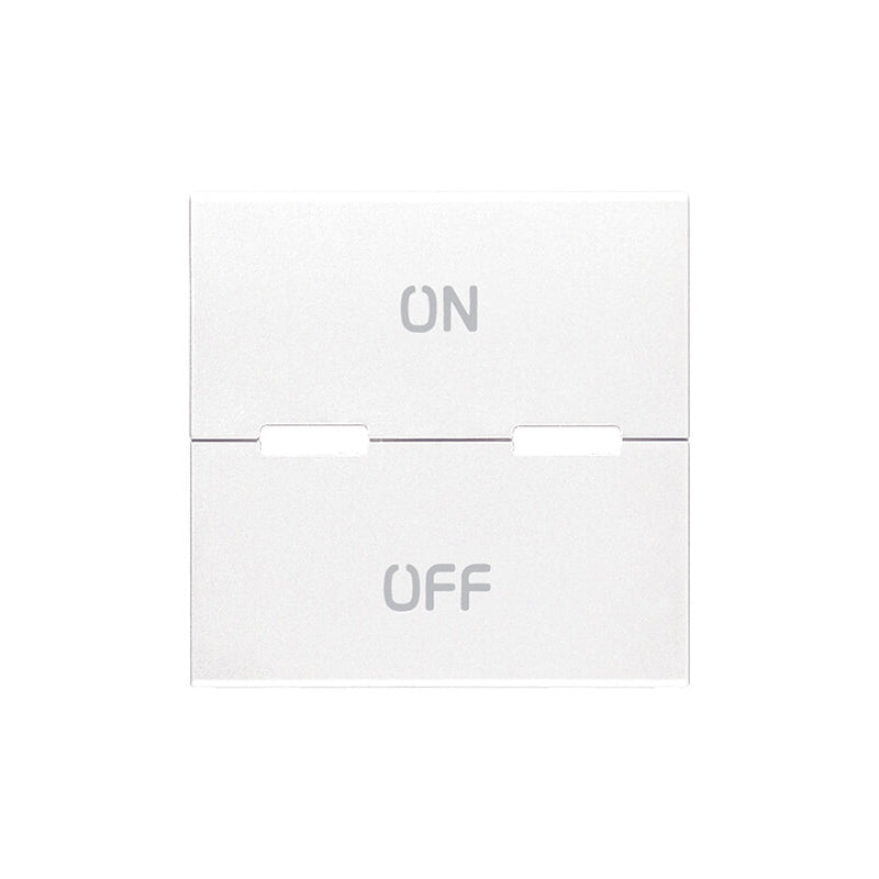 BY-ME: SWITCH COVER: WHITE 2M MOMENTARY, NO SYMBOL, EIKON