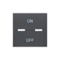 BY-ME: SWITCH COVER: GREY 2M MOMENTARY, NO SYMBOL, EIKON