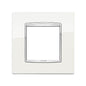 Plate: Metal, Arctic White 2M, Square, Eikon Chrome