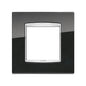 Plate: Metal, Bright Metallic Anthracite 2M, Square, Eikon