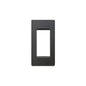 Eikon Square Cover Plate, Matte Anthracite Die-Cast Metal, 1 Module Panel