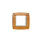 Eikon Round Cover Plate, Wood, American Cherry 2 Module