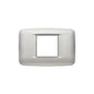 Eikon Round Cover Plate, Bright, Matte Silver, 2M Central