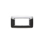 Eikon-Chrome Round Cover Plate, Anthracite Chrome Inner Frame, Die-Cast Metal, 4 Module