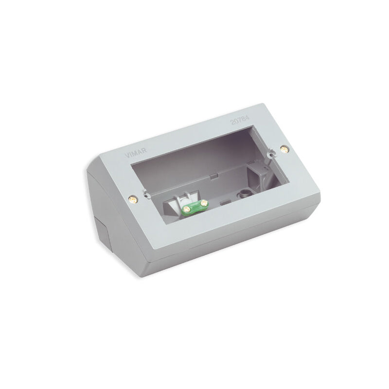 Eikon-Total Look Square Plate Frame, White 4 Module for Table Mount