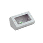 Eikon-Total Look Square Plate Frame, White 4 Module for Table Mount