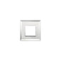 Eikon Evo Plate, Silver Ice Glass, 2 Module