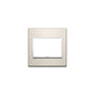 Eikon Evo Square Plate, Neutral Bronze Aluminum, 3 Module